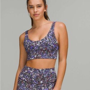 lululemon athletica Purple Floral Sports Bra